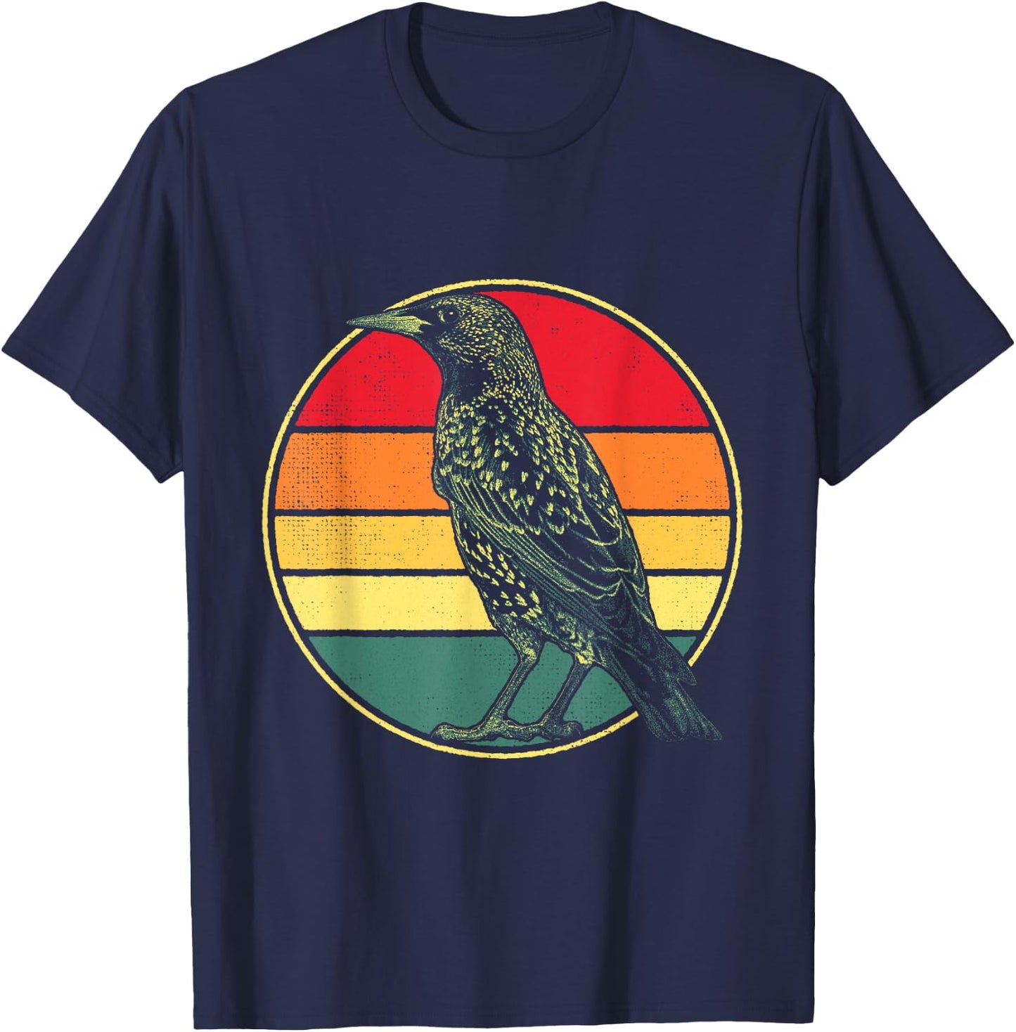 Starling Bird T-Shirt - T-Shirt | Navy