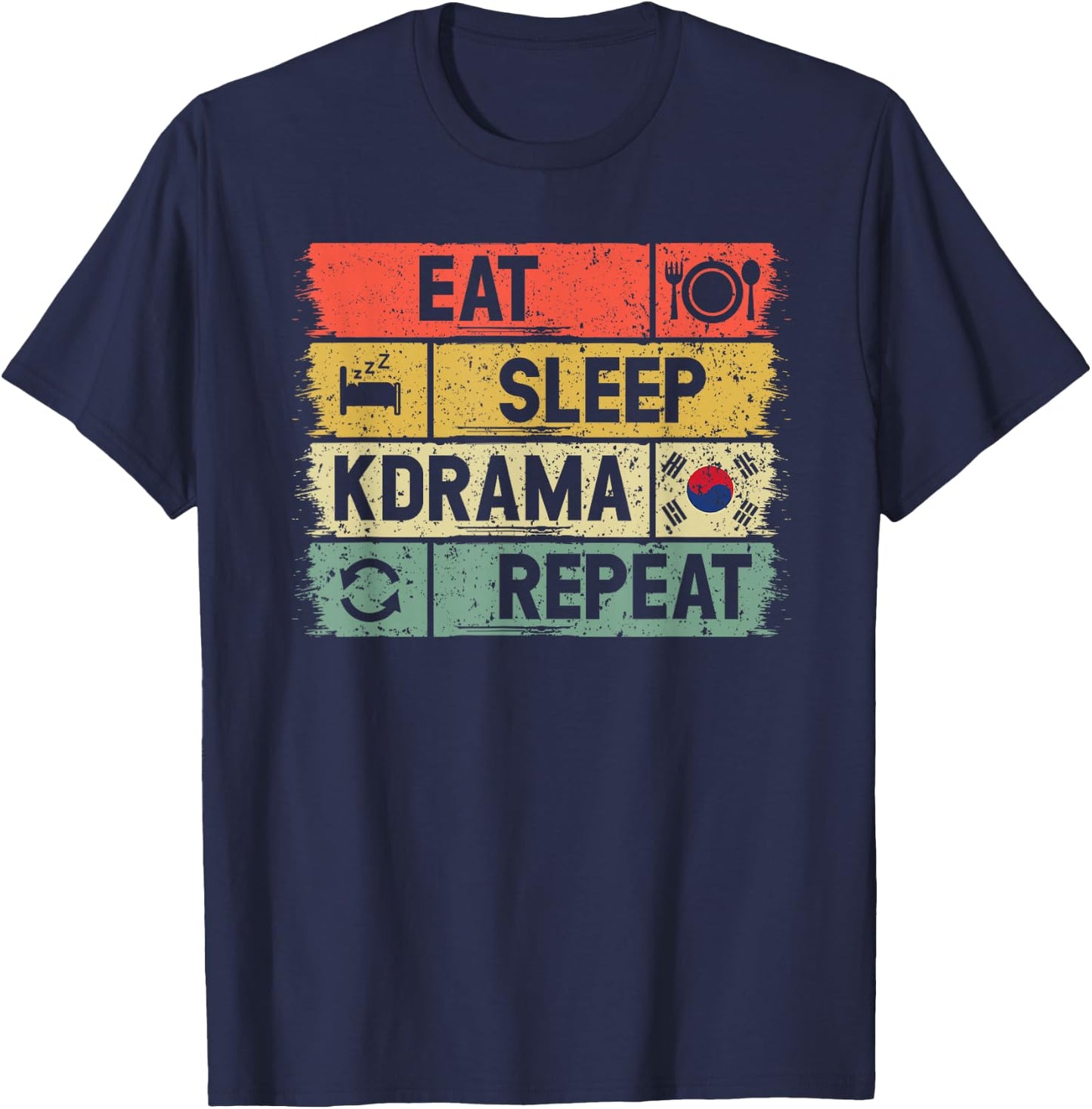 K Drama Oppa Korean Drama Finger Heart Saranghae K-Drama T-Shirt - T-Shirt | Navy