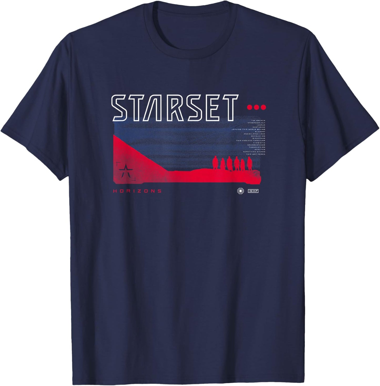 Starset - Silhouette Horizons T-Shirt - T-Shirt | Navy