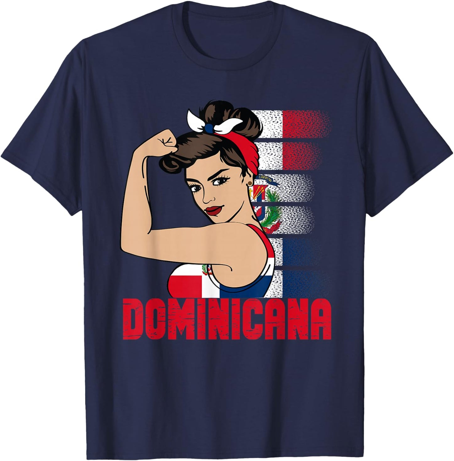 Dominican Girl Republica Dominicana girl Chica Republic T-Shirt - T-Shirt | Navy