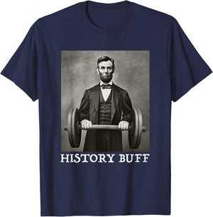 Funny Abraham Abe Lincoln Shirt July 4th History Buff T-Shirt - T-Shirt | Navy