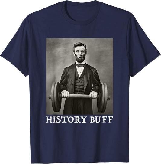 Funny Abraham Abe Lincoln Shirt July 4th History Buff T-Shirt - T-Shirt | Navy