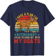 Vintage I Have A Plan For Retirement Hang Out With My Goats T-Shirt - T-Shirt | Navy