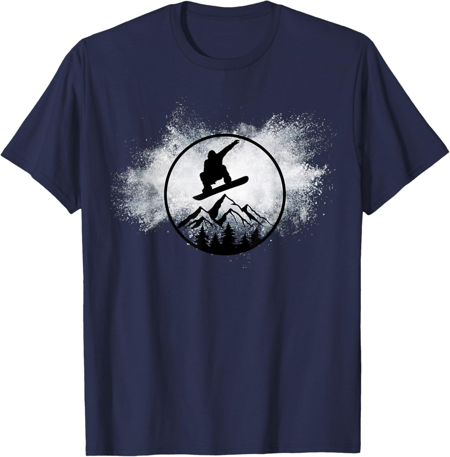 Snowboard Snow Cloud Big Air Snowboarder Snowboarding T-Shirt - T-Shirt | Navy