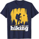 Hiking & Trekking. Let's go hiking. T-Shirt - T-Shirt | Navy