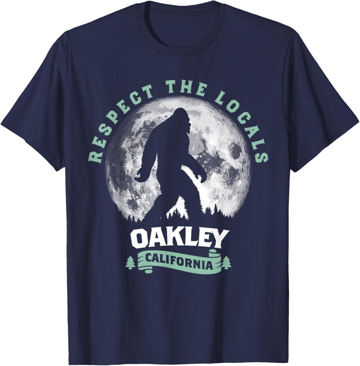Oakley California Bigfoot Night Walk Retro T-Shirt - T-Shirt | Navy