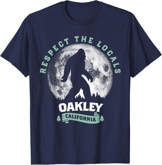 Oakley California Bigfoot Night Walk Retro T-Shirt - T-Shirt | Navy