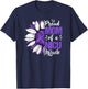 Proud Mom Of A NICU Miracle Sunflower Prematurity Awareness T-Shirt - T-Shirt | Navy