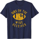 Dibs On The Wide Receiver Funny Football Wife Girlfriend T-Shirt - T-Shirt | Navy