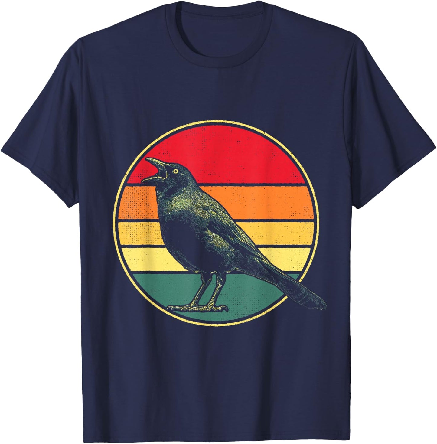 Grackle Bird T-Shirt - T-Shirt | Navy