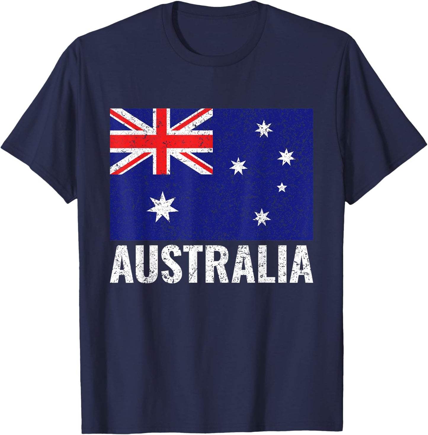 Australia Australian Flag Pride Vintage Gift DNA Patriotic T-Shirt - T-Shirt | Navy