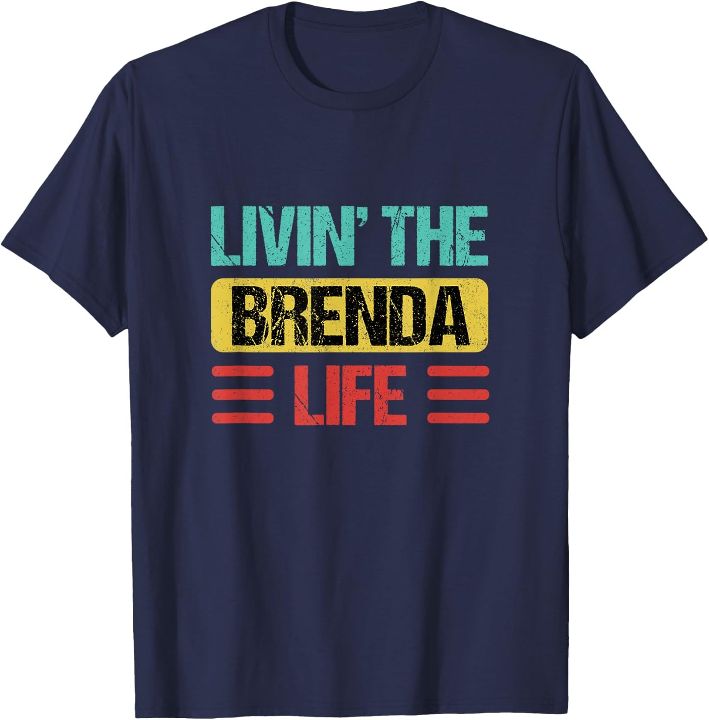 Brenda Name T-Shirt - T-Shirt | Navy