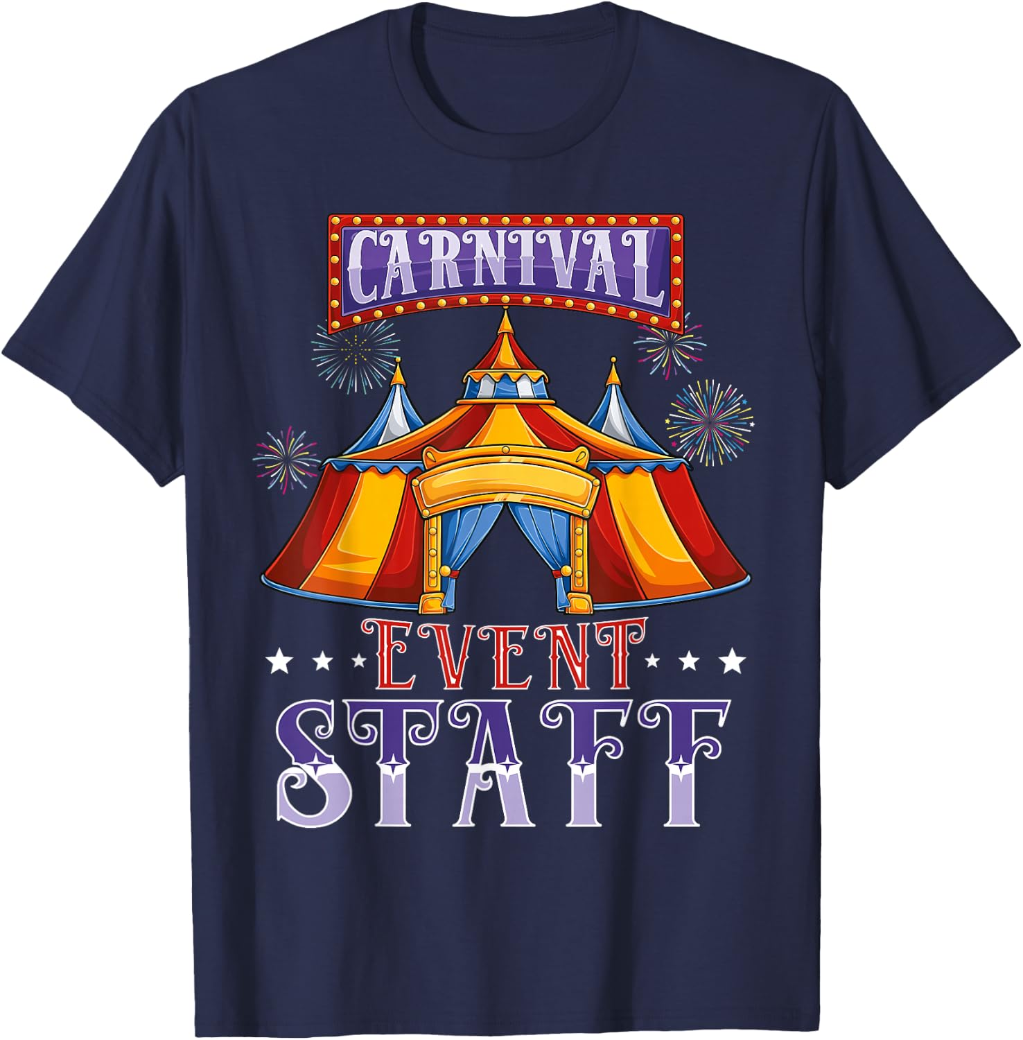 Circus event staff Carnival squad Crew birthday Party kids T-Shirt - T-Shirt | Navy