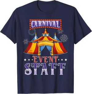 Circus event staff Carnival squad Crew birthday Party kids T-Shirt - T-Shirt | Navy