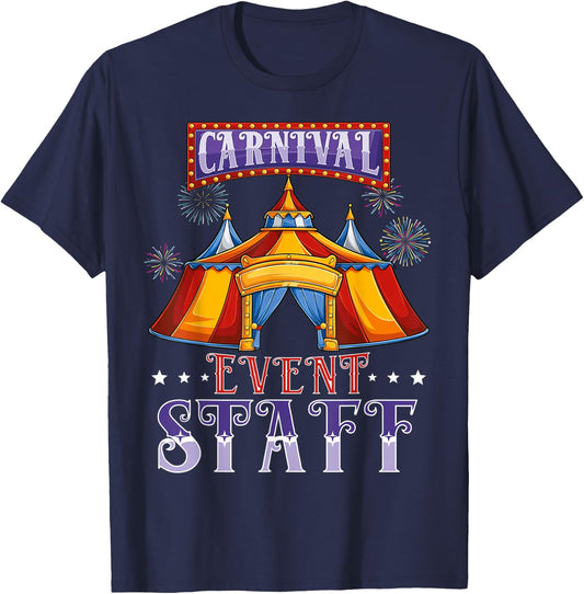 Circus event staff Carnival squad Crew birthday Party kids T-Shirt - T-Shirt | Navy