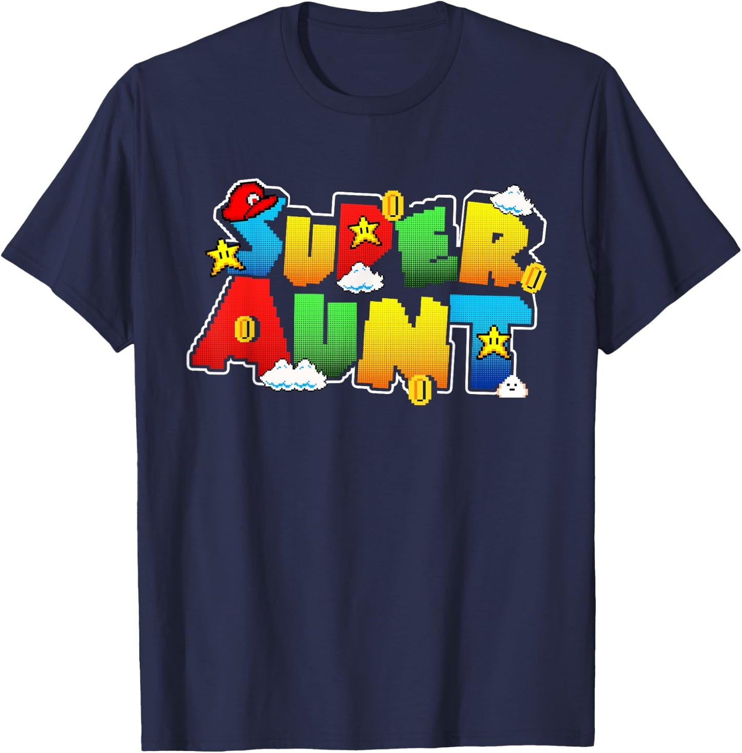 Super Aunt Best Aunt Ever Funny Gifts For Aunt T-Shirt - T-Shirt | Navy