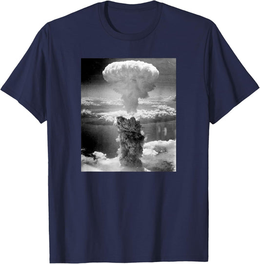 Atomic Bomb Nuclear Atomic Cloud Against Nuclear Test Nuclear Nuke T-Shirt - T-Shirt | Navy