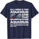 Cool Aquarium Art Women Kids Aquarist Aquarium Lover T-Shirt - T-Shirt | Navy