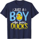 Nur ein Junge der Ducks liebt Badeente T-Shirt - T-Shirt | Navy