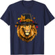 Thanksgiving Lion Pilgrim Turkey Day Autumn Fall Lion Lover T-Shirt - T-Shirt | Navy