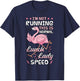 Lunch Lady Speed Pink Flamingo Cafeteria Worker School Chef T-Shirt - T-Shirt | Navy