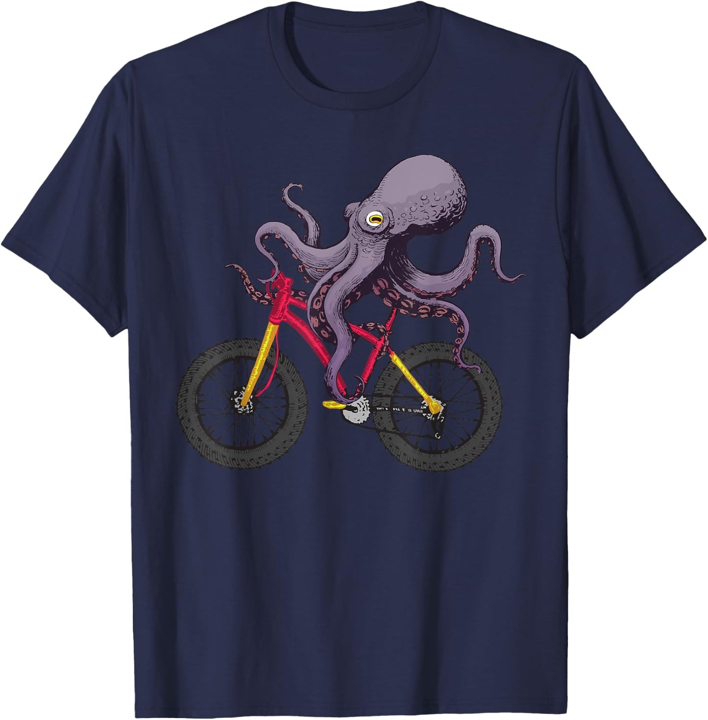 Cute Octopus Women Kids Sea Creature Octopus Lover T-Shirt - T-Shirt | Navy