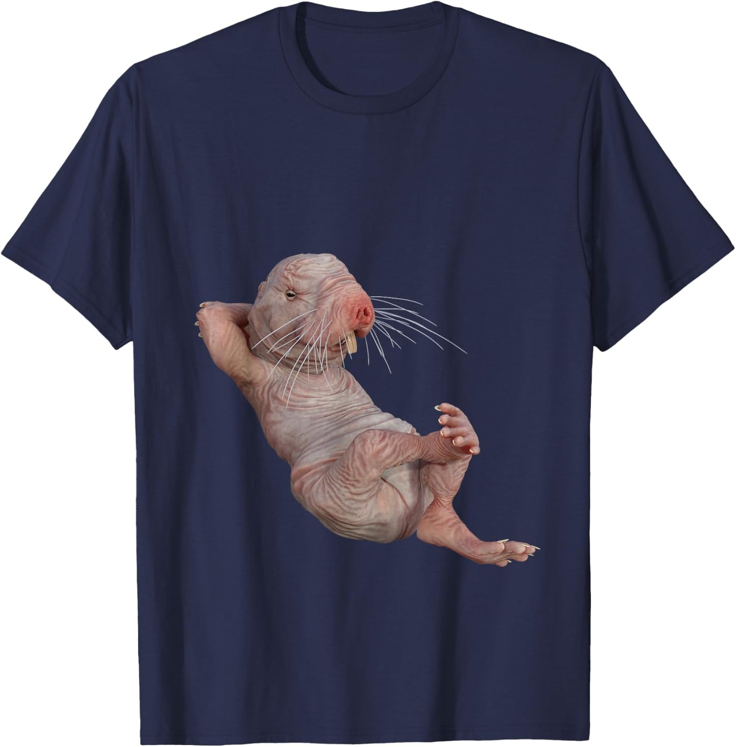 Funny Naked Mole-Rat Zookeeper Safari Animal Lover Mole Rat T-Shirt - T-Shirt | Navy
