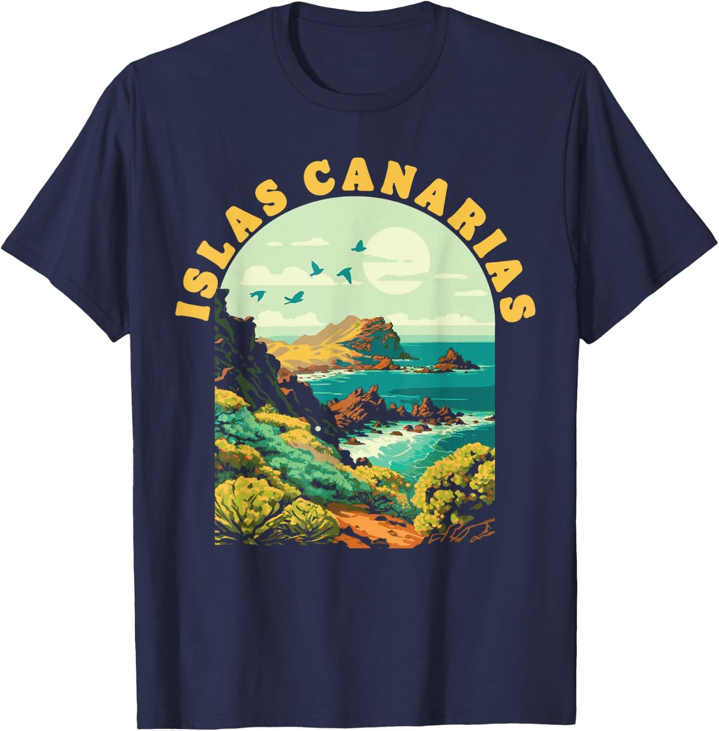Tenerife Islas Canarias Vintage Souvenir Canary Islands T-Shirt - T-Shirt | Navy