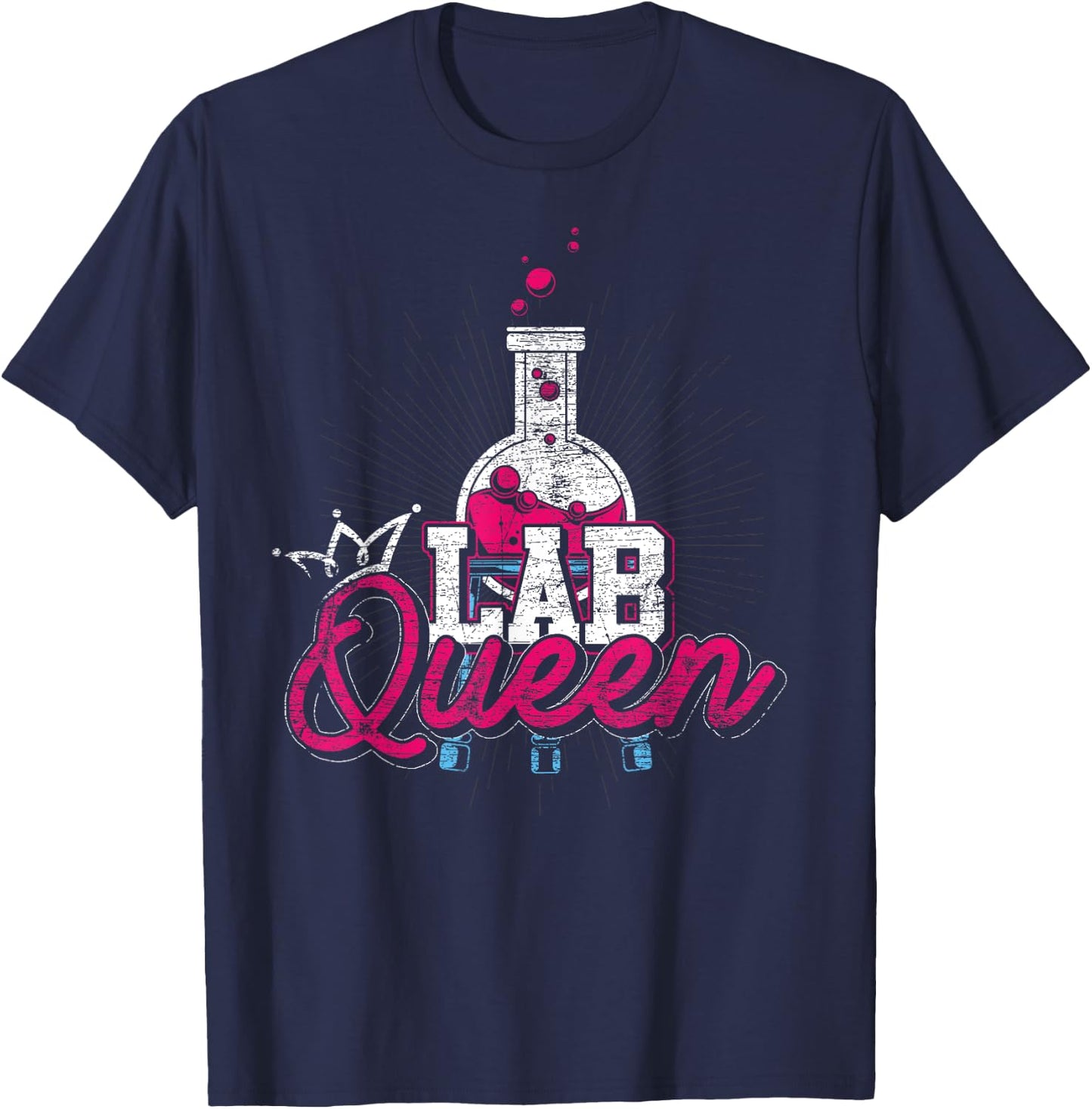 Lab Technician Lab Queen Medical Laboratory Scientist T-Shirt - T-Shirt | Navy
