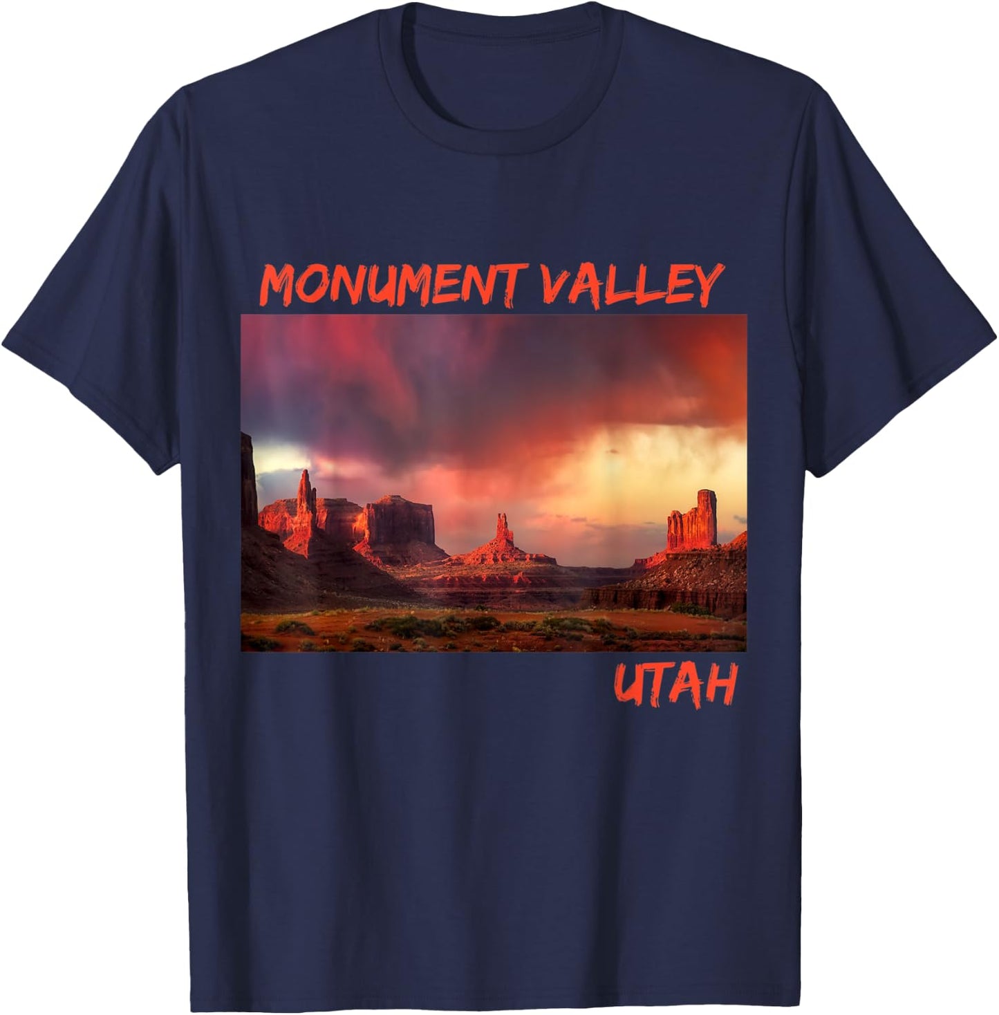 Monument Valley Utah T-Shirt - T-Shirt | Navy