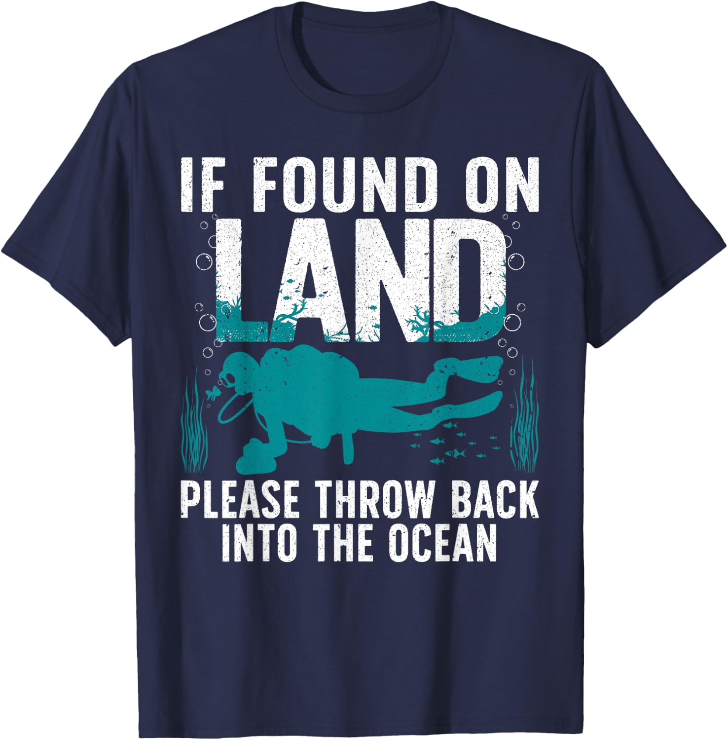Cool Scuba Diving Women Ocean Open Water Scuba Diver T-Shirt - T-Shirt | Navy