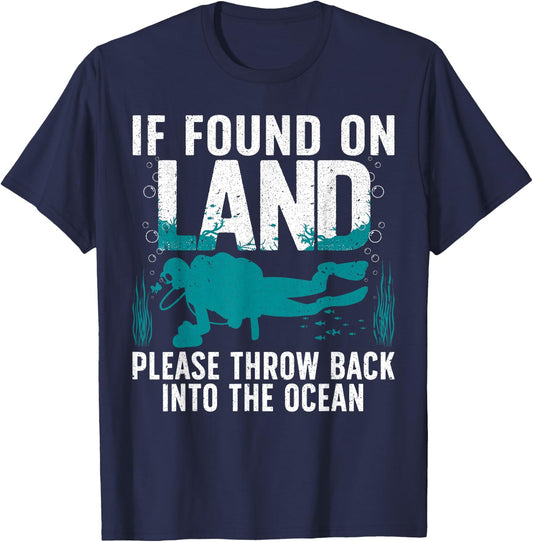 Cool Scuba Diving Women Ocean Open Water Scuba Diver T-Shirt - T-Shirt | Navy