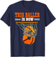This Basketball Baller Is Now 8 Years Old 8th Happy Birthday T-Shirt - T-Shirt | Navy