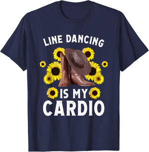 Funny Line Dancing Art Men Line Dance Dancer T-Shirt - T-Shirt | Navy