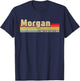 Morgan Gift Name Personalized Birthday Funny Christmas T-Shirt - T-Shirt | Navy