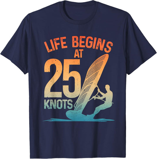 Funny Windsurfing Design Women Windsurfer Surfing T-Shirt - T-Shirt | Navy