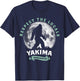 Yakima, WA Respect the Locals Sasquatch Full Moon Bigfoot T-Shirt - T-Shirt | Navy
