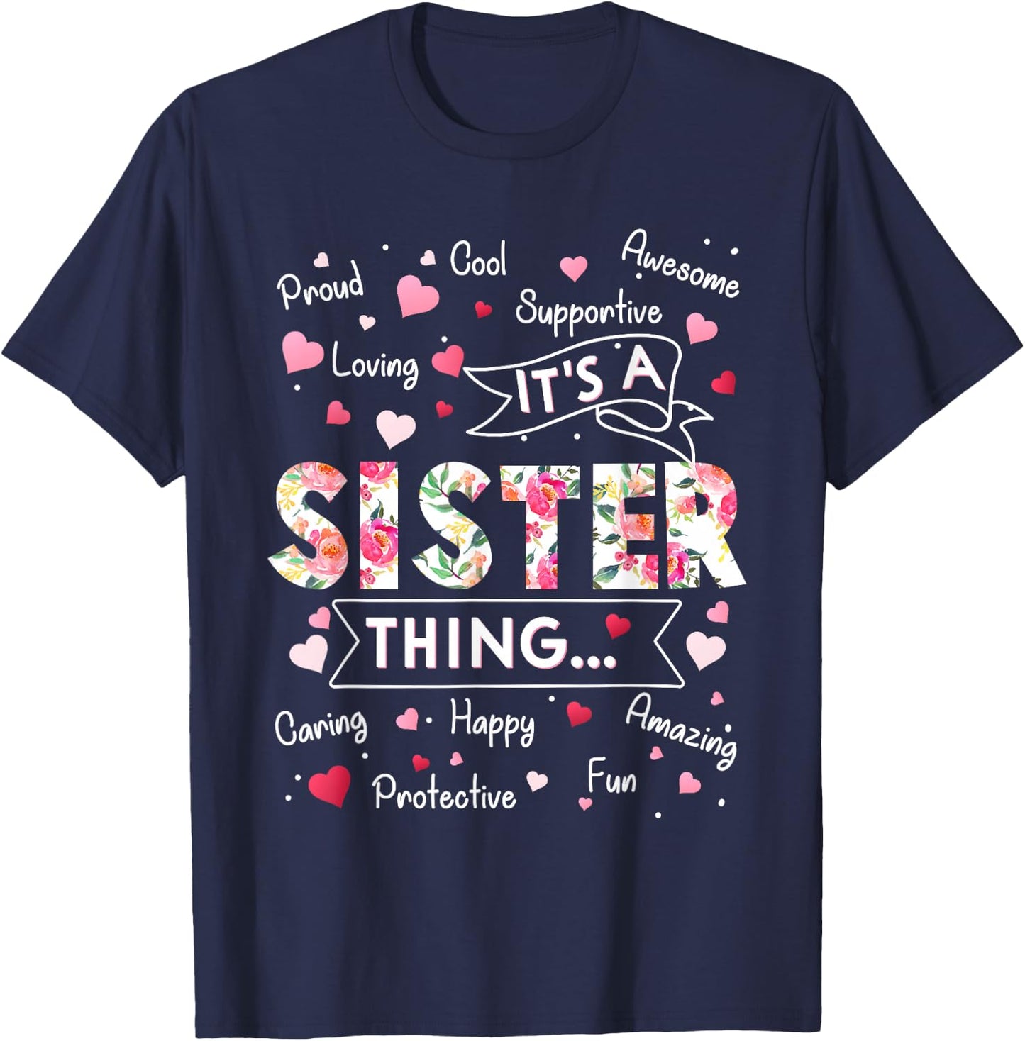 It's a Sister Thing Funny Sayings Cute Grandma Mothers Day T-Shirt - T-Shirt | Navy
