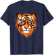 Tiger Head Watercolor Art Funny Predator Safari Animal Lover T-Shirt - T-Shirt | Navy