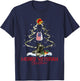 Merry Veteran Christmas Army Camo Xmas Tree Christmas T-Shirt - T-Shirt | Navy