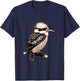 Kookaburra Bird Collection! Kookaburra Bird - -Adults and Kids - Black - Short Sleeve - - Small T-Shirt - T-Shirt | Navy