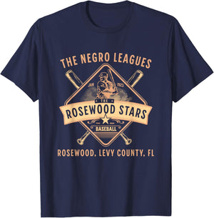 Negro League 1923 Rosewood Stars Baseball Legacy T-Shirt - T-Shirt | Navy