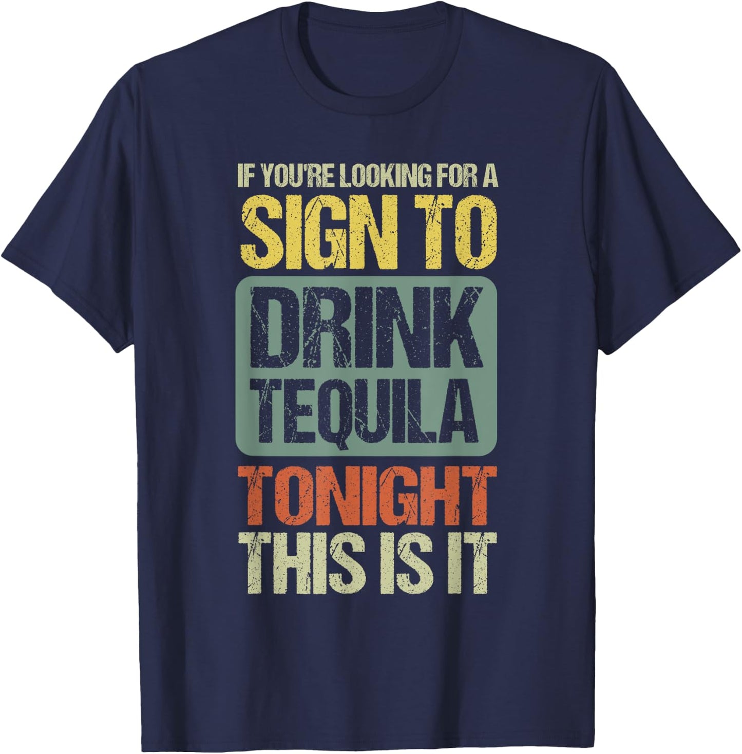 Mis Amigos Funny Salt Lime & Tacos Tequila T-Shirt - T-Shirt | Navy