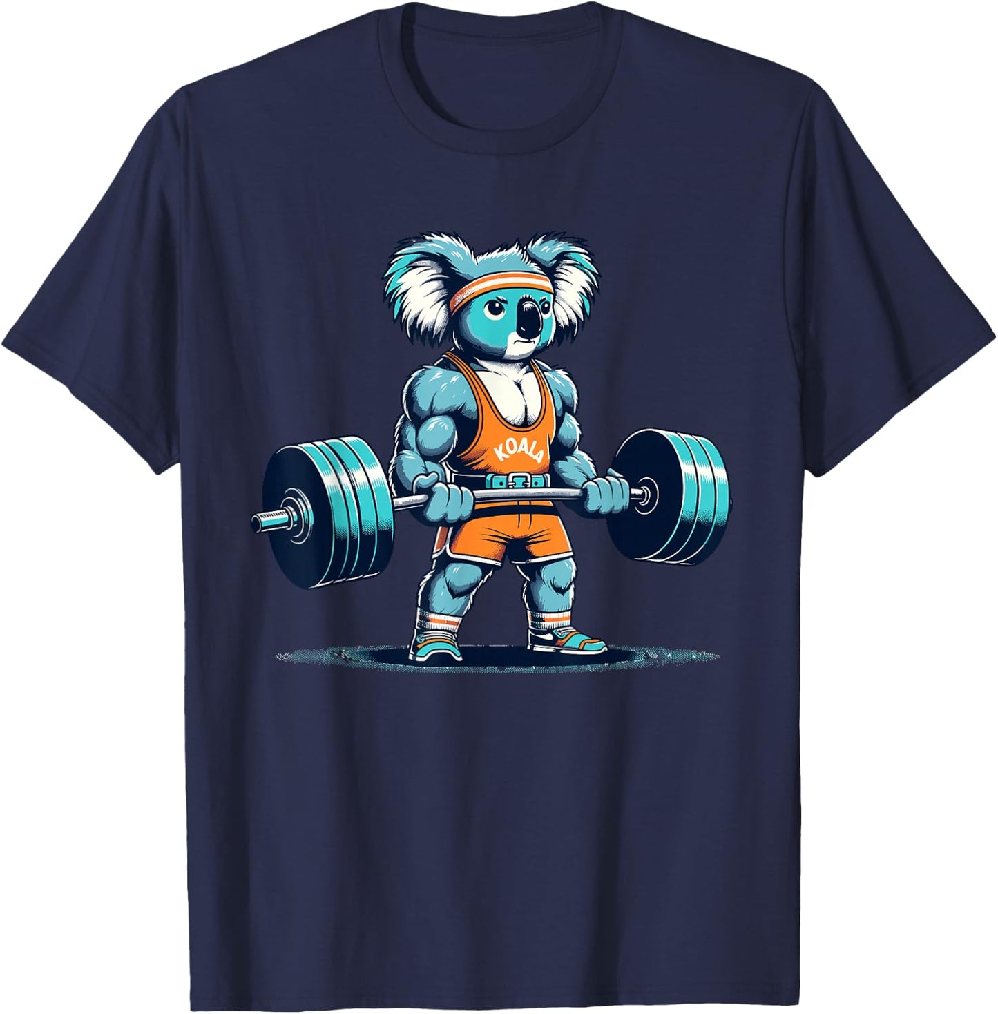 Fitness Gym Koala Bodybuilding Weightlifting koala workout T-Shirt - T-Shirt | Navy