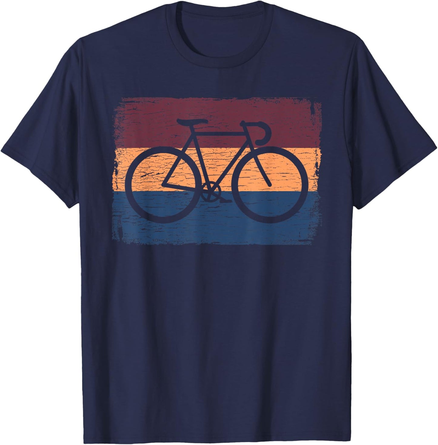 Vintage Cycling Funny Classic Bicycle Bicycling Lover Outfit T-Shirt - T-Shirt | Navy