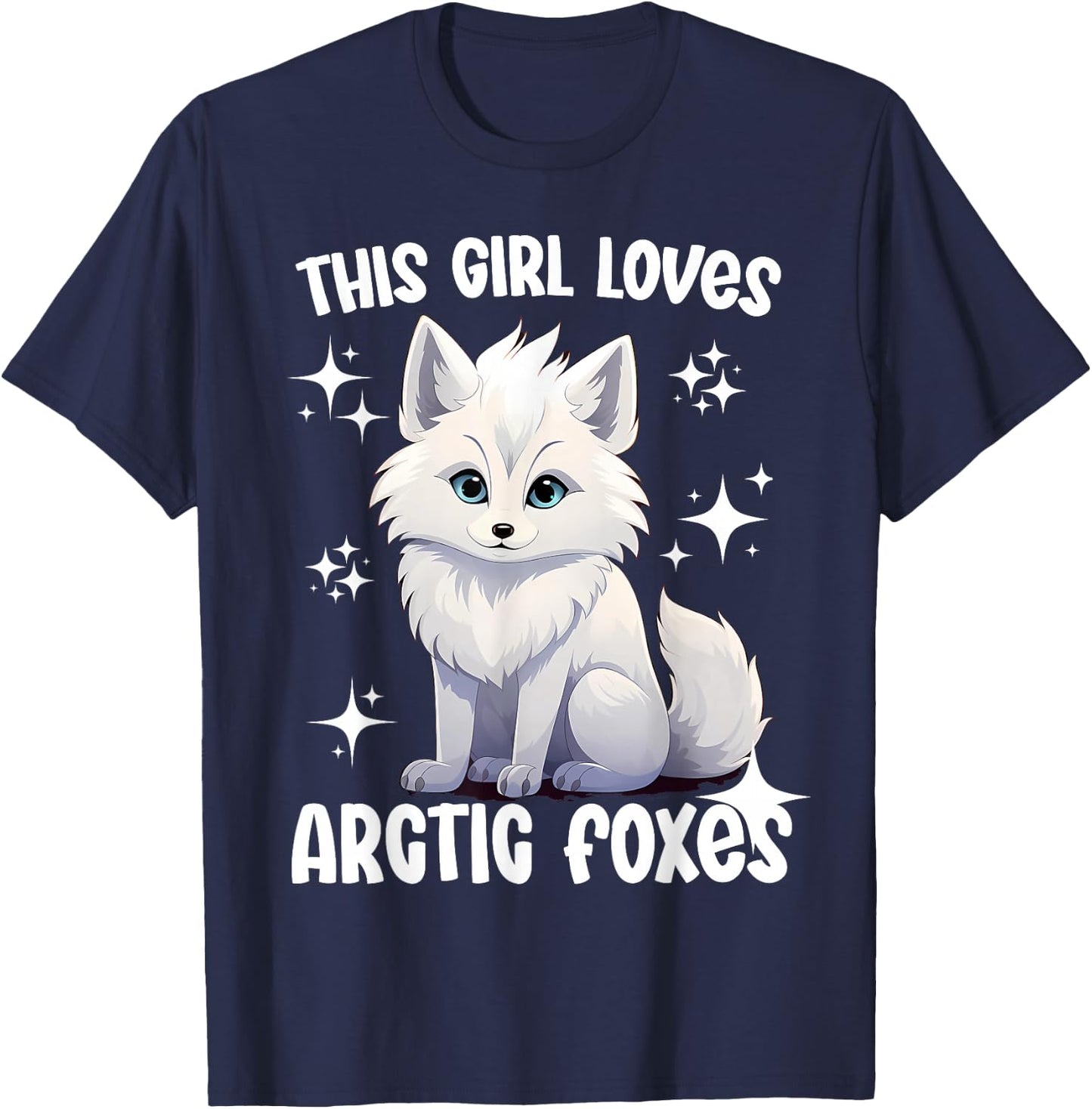 This Girl loves Arctic Fox T-Shirt - T-Shirt | Navy