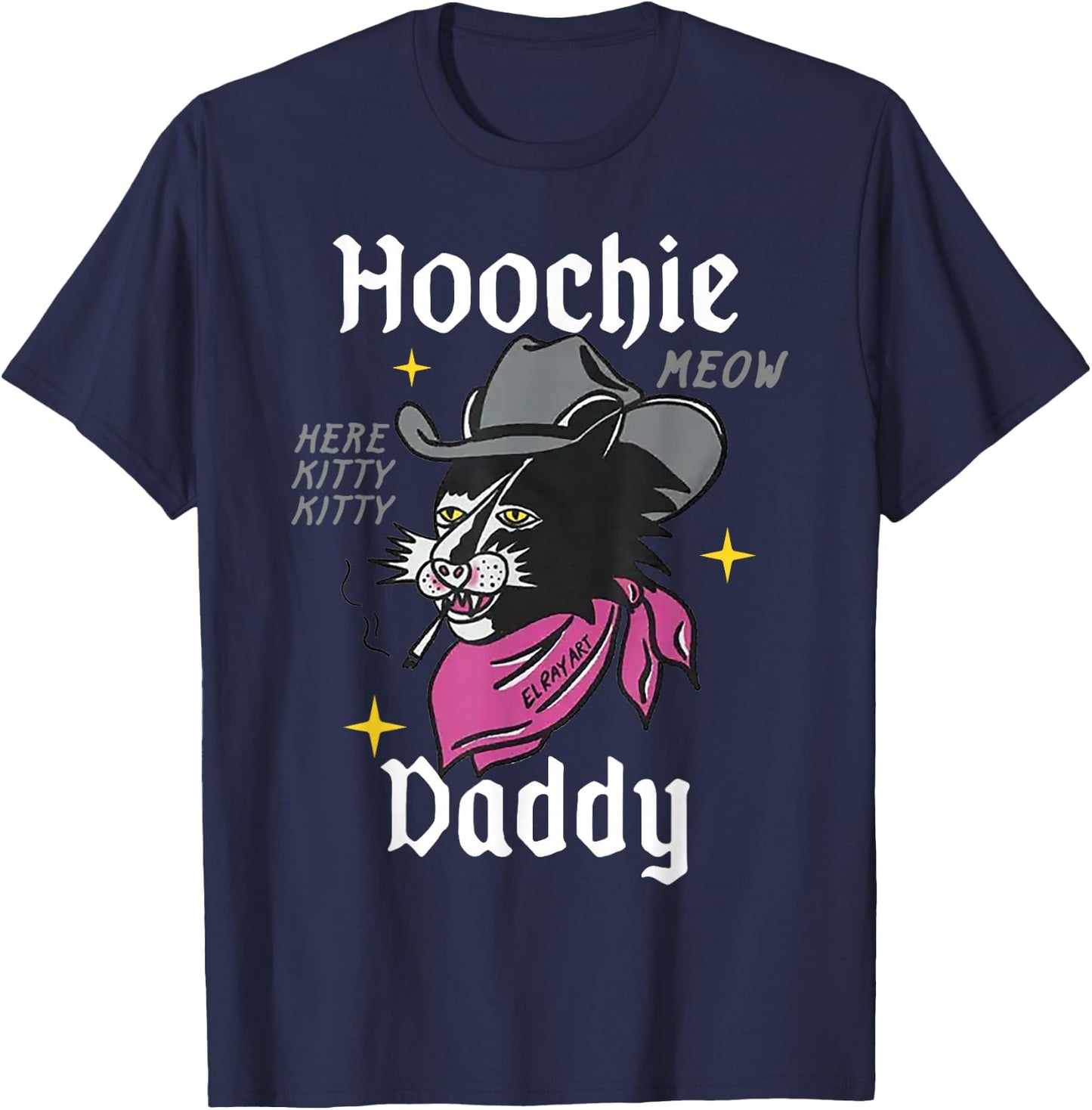 Hoochie Daddy Meow T-Shirt - T-Shirt | Navy