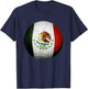 Kids Soccer Ball Mexico Flag Sports Mexico Futbol Boys Girls T-Shirt - T-Shirt | Navy