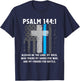 Thin Lines Blue Psalm 144:1 American Police Officer T-Shirt - T-Shirt | Navy