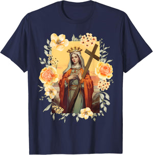 St Helena The True Cross and Church of the Holy Sepulchre T-Shirt - T-Shirt | Navy
